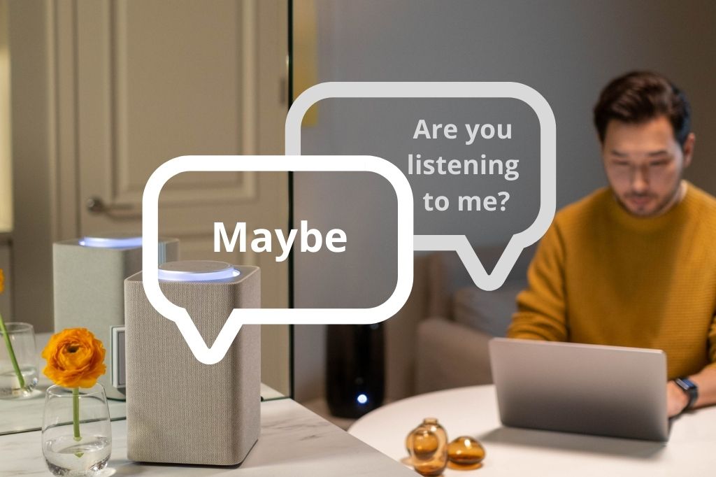 are smart speakers always listening image