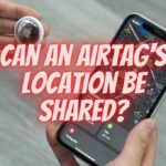 an AirTag's location displayed on an iPhone on the Find My app map