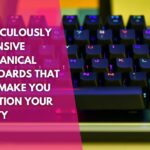 image of a high-end mechanical keyboard with a title that reads ridiculously expensive mechanical keyboards that will make you question your sanity