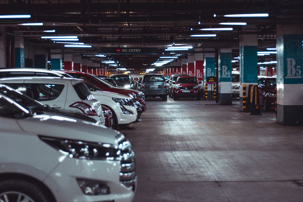 image of cars parked in a covered car park