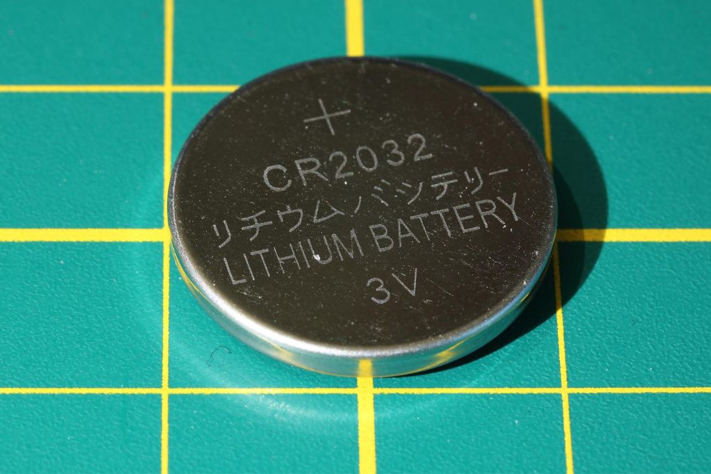 image of a CR2031 3V lithium battery
