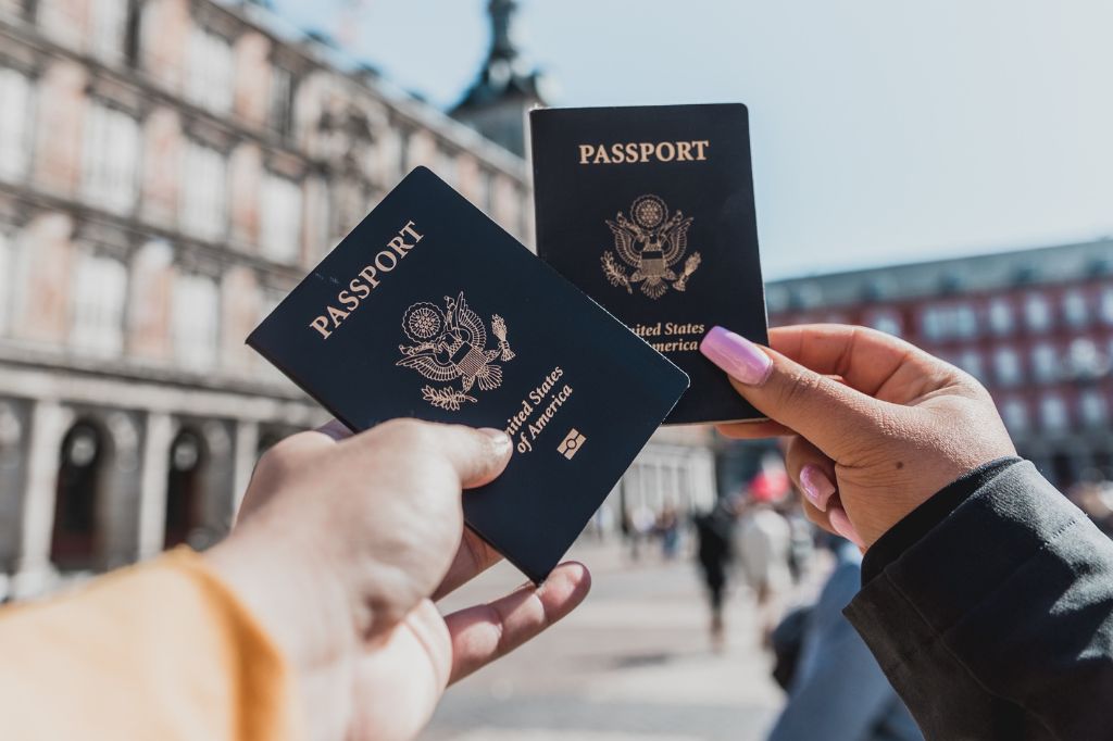 image of two United States of America passports